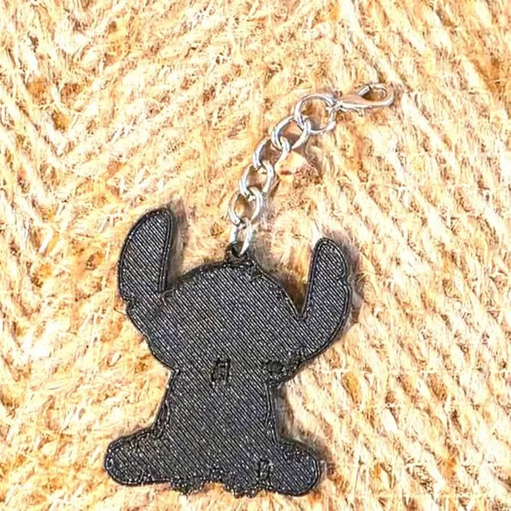 Handmade Disney Stitch Multi-Shifting Silk Tri-Color 3D Printed Keychain